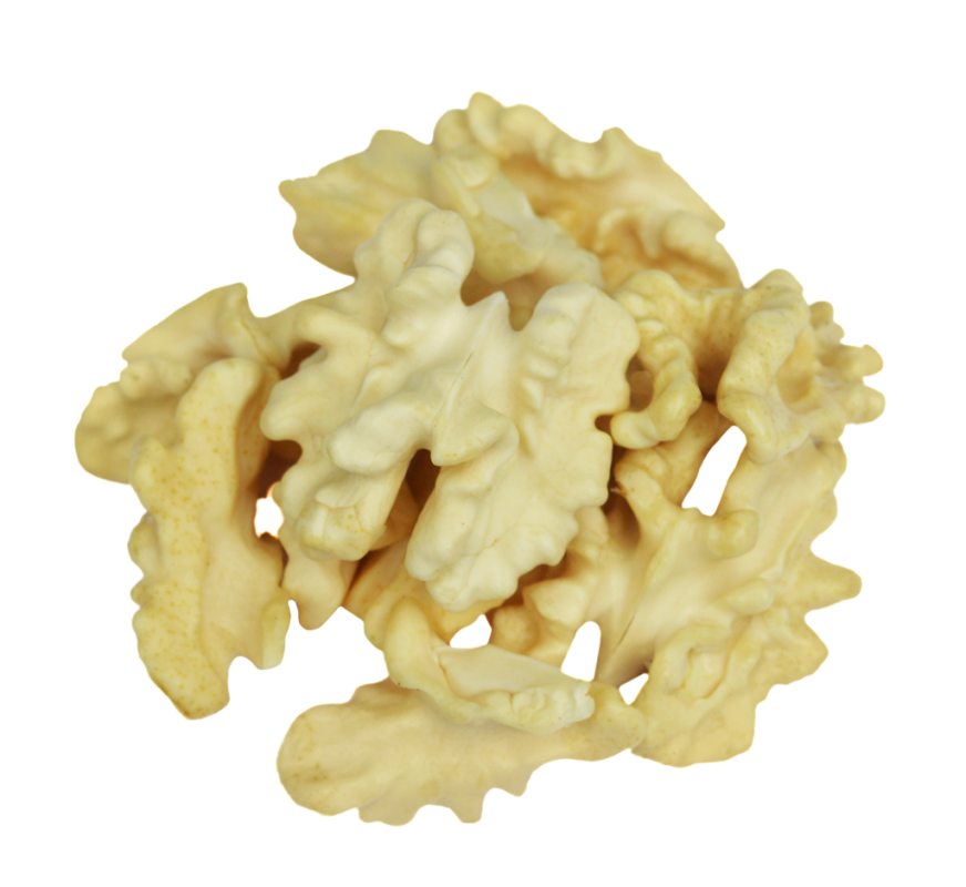 Shelled, blanched walnuts